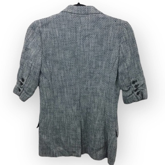 ELIZABETH and James Long Blazer Ruched Sleeve Size 10 - Picture 4 of 11